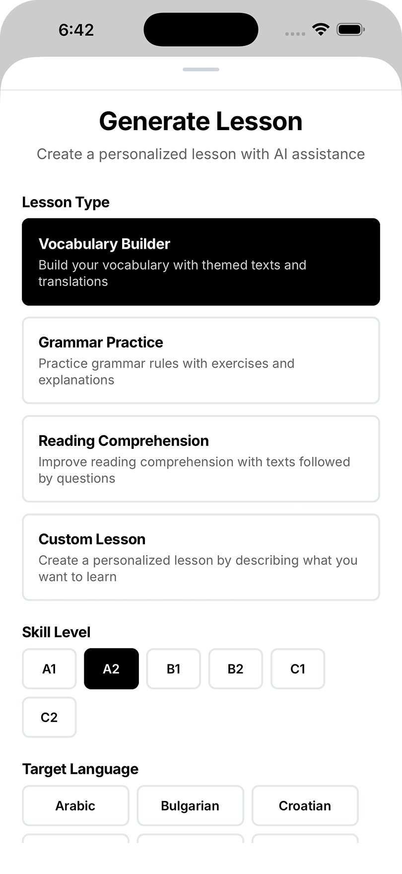 Mobile lesson home