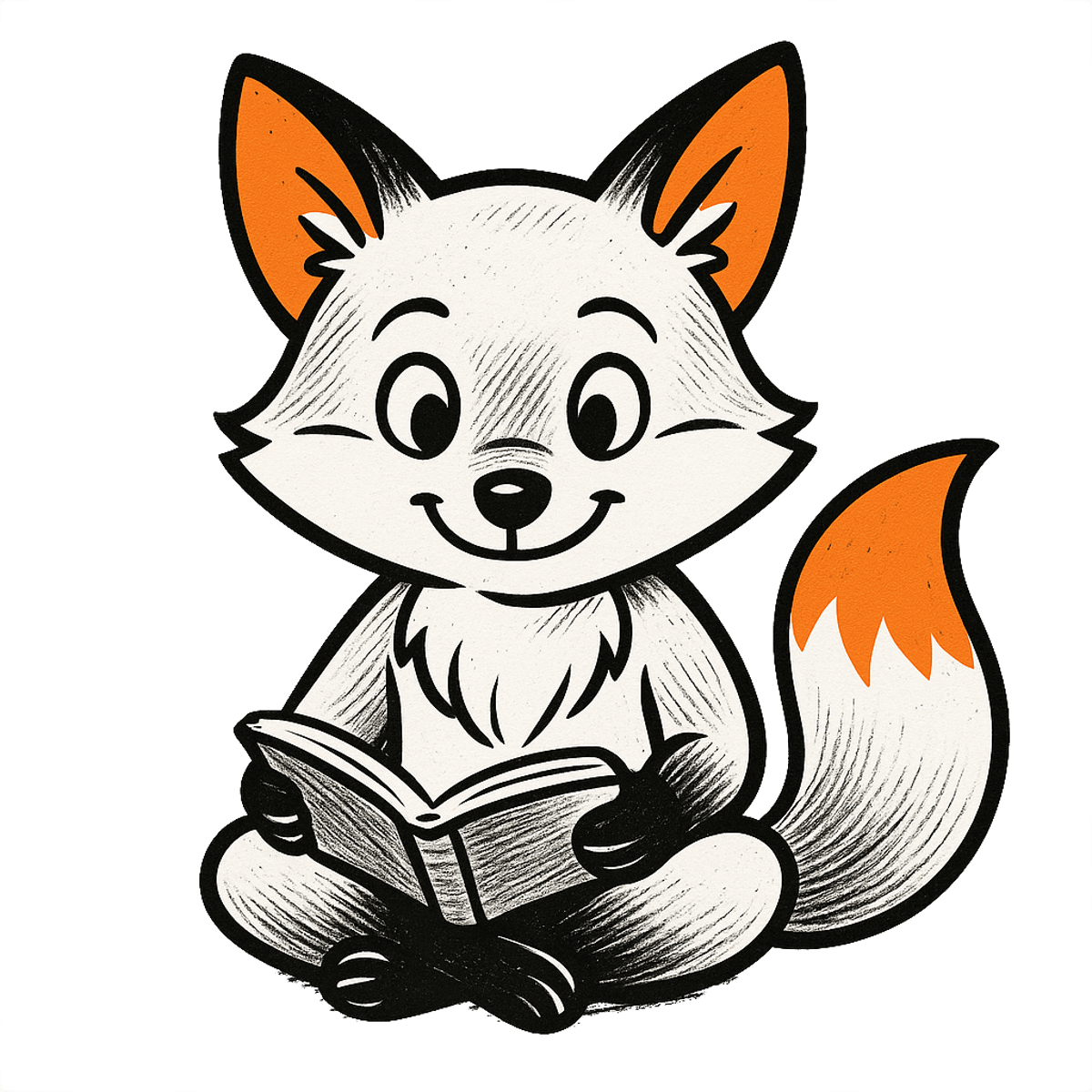 EchoRead mascot reading